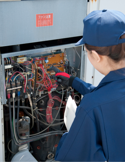 働く従業員の写真