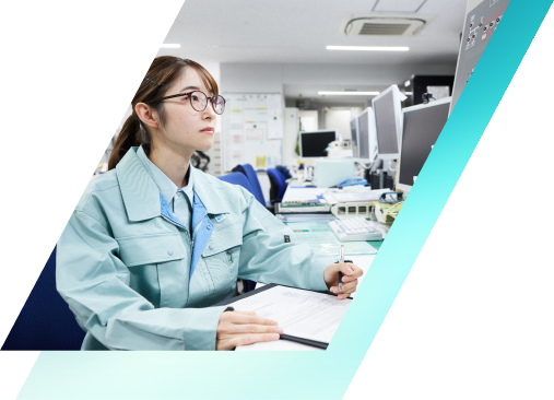 働く従業員の写真